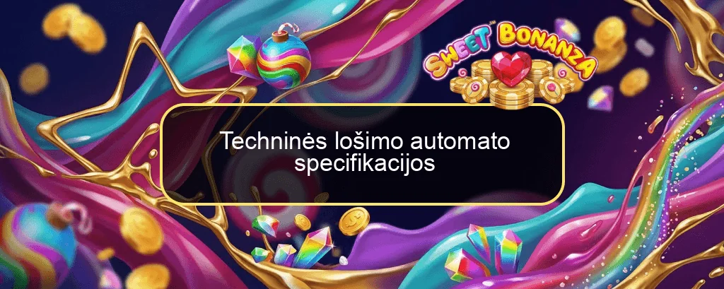 Techninės lošimo automato specifikacijos Techninės lošimo automato specifikacijos